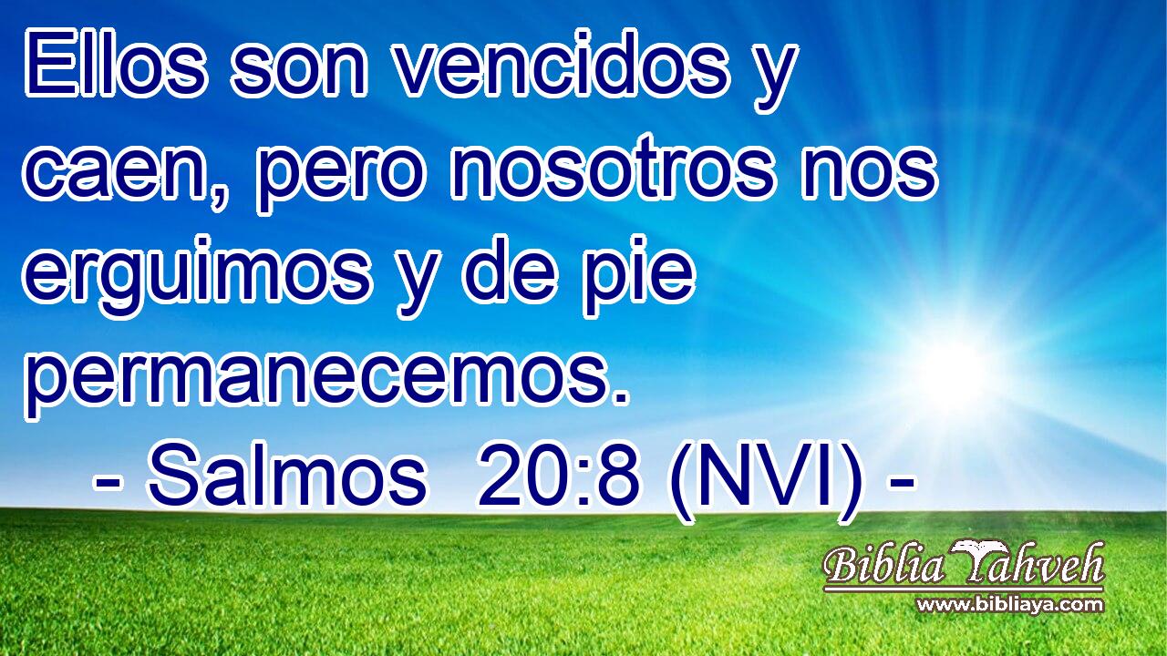  Ellos son vencidos y caen, pero nosotros nos erguimos y de pie permanecemos. 