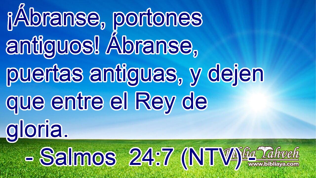 ¡Ábranse, portones antiguos! Ábranse, puertas antiguas, y dejen que entre el Rey de gloria.