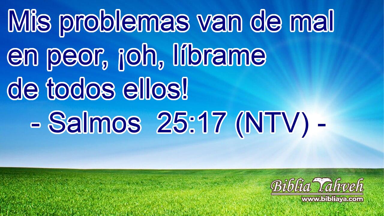 Mis problemas van de mal en peor, ¡oh, líbrame de todos ellos!