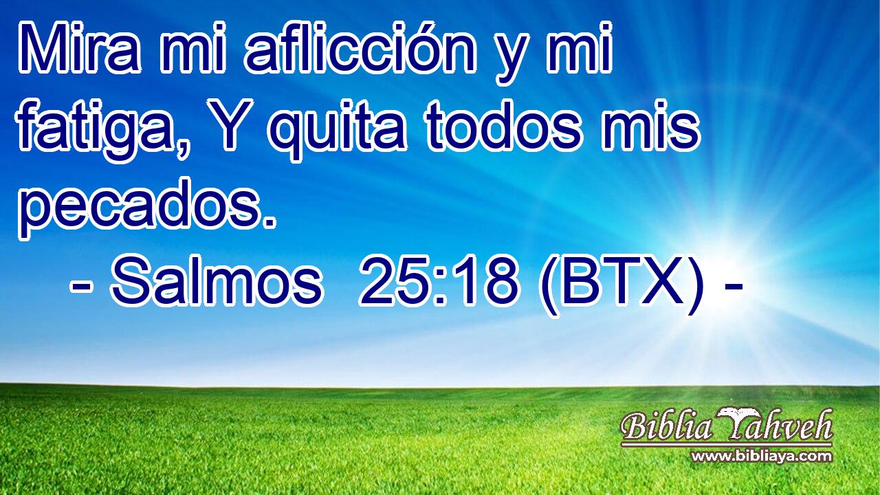 Mira mi aflicción y mi fatiga, Y quita todos mis pecados.