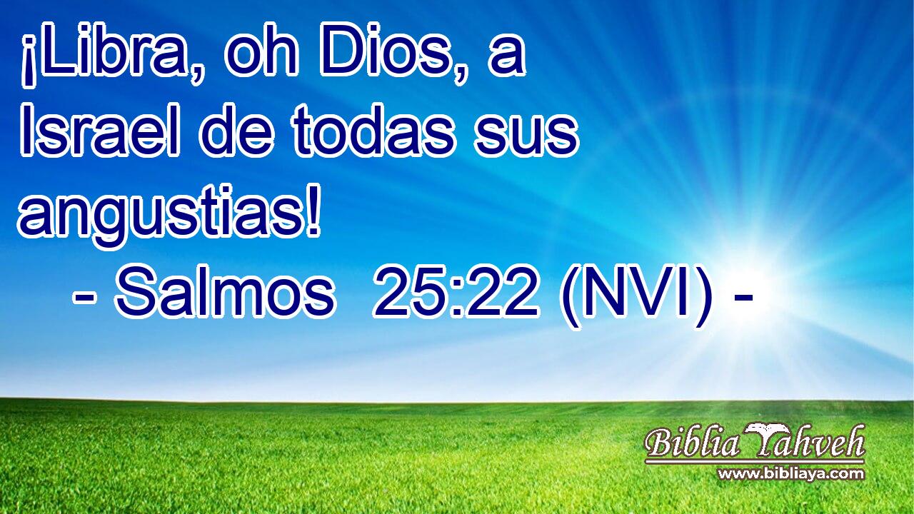  ¡Libra, oh Dios, a Israel de todas sus angustias! 