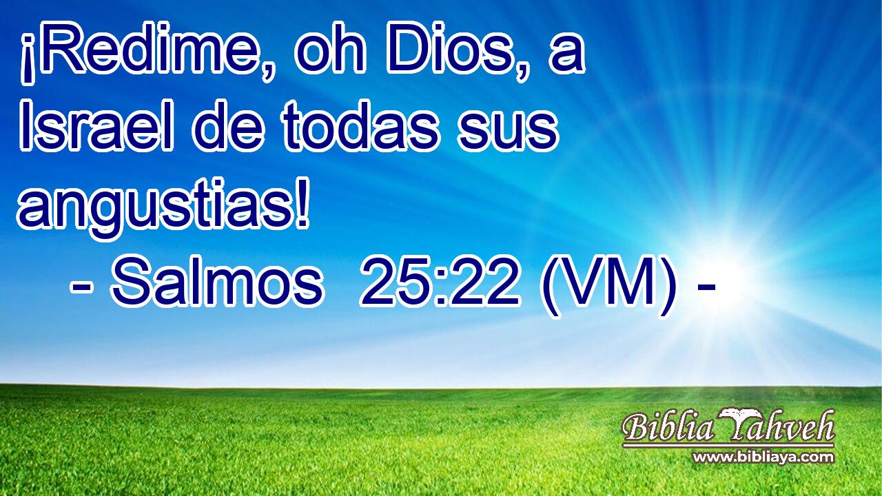  ¡Redime, oh Dios, a Israel de todas sus angustias! 