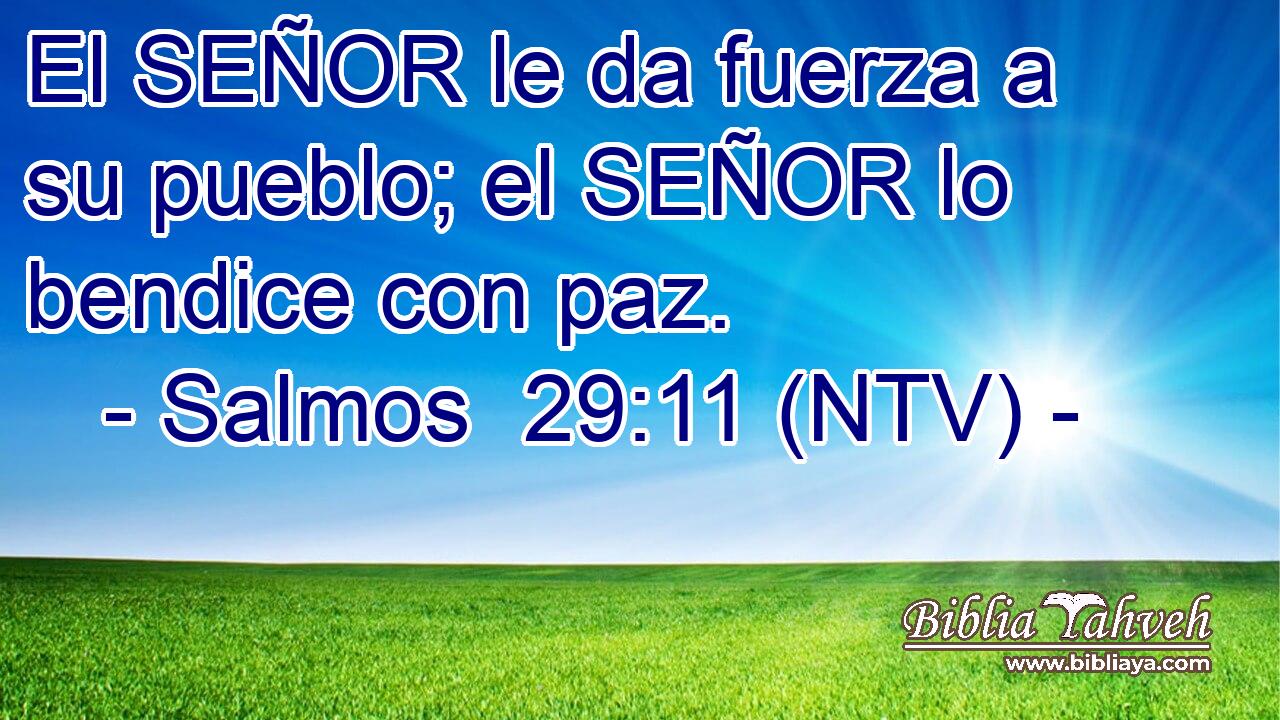 El SEÑOR le da fuerza a su pueblo; el SEÑOR lo bendice con paz.
