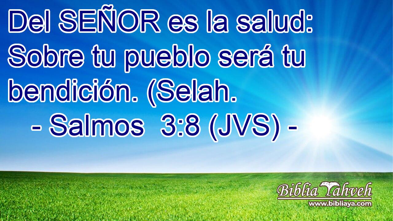 Del SEÑOR es la salud: Sobre tu pueblo será tu bendición. (Selah.