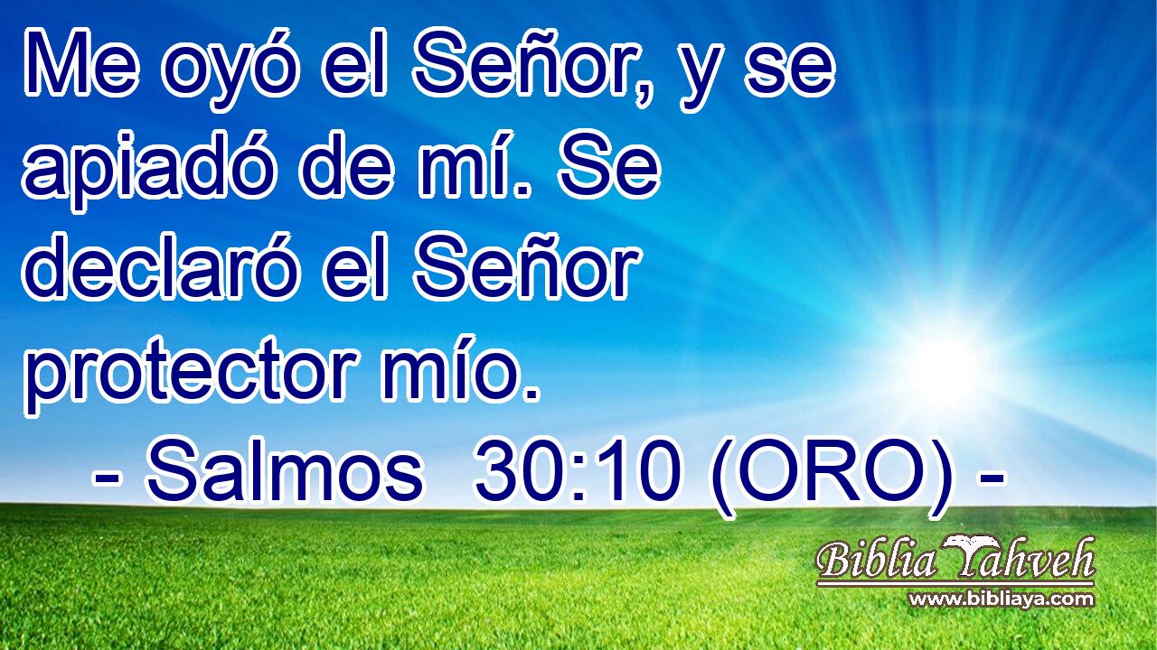  Me oyó el Señor, y se apiadó de mí. Se declaró el Señor protector mío. 