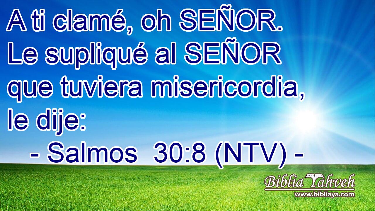 A ti clamé, oh SEÑOR. Le supliqué al SEÑOR que tuviera misericordia, le dije: