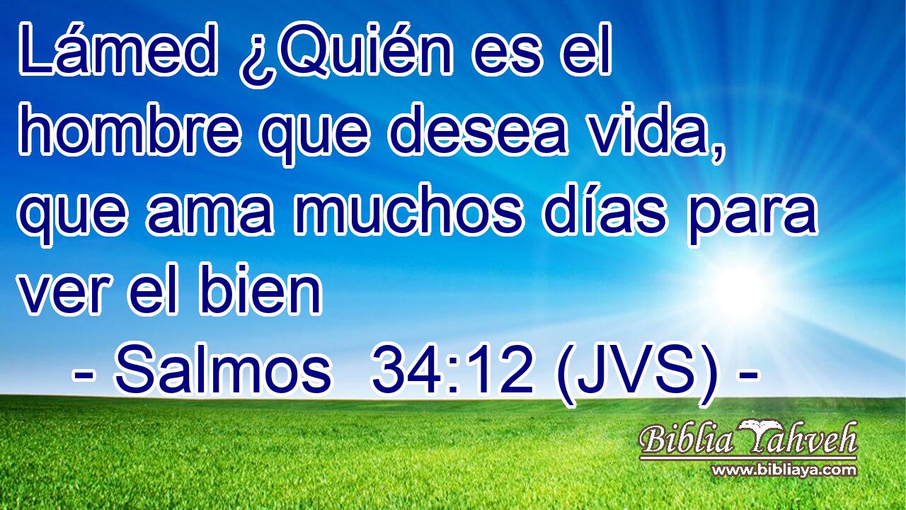 Lámed ¿Quién es el hombre que desea vida, que ama muchos días para ver el bien