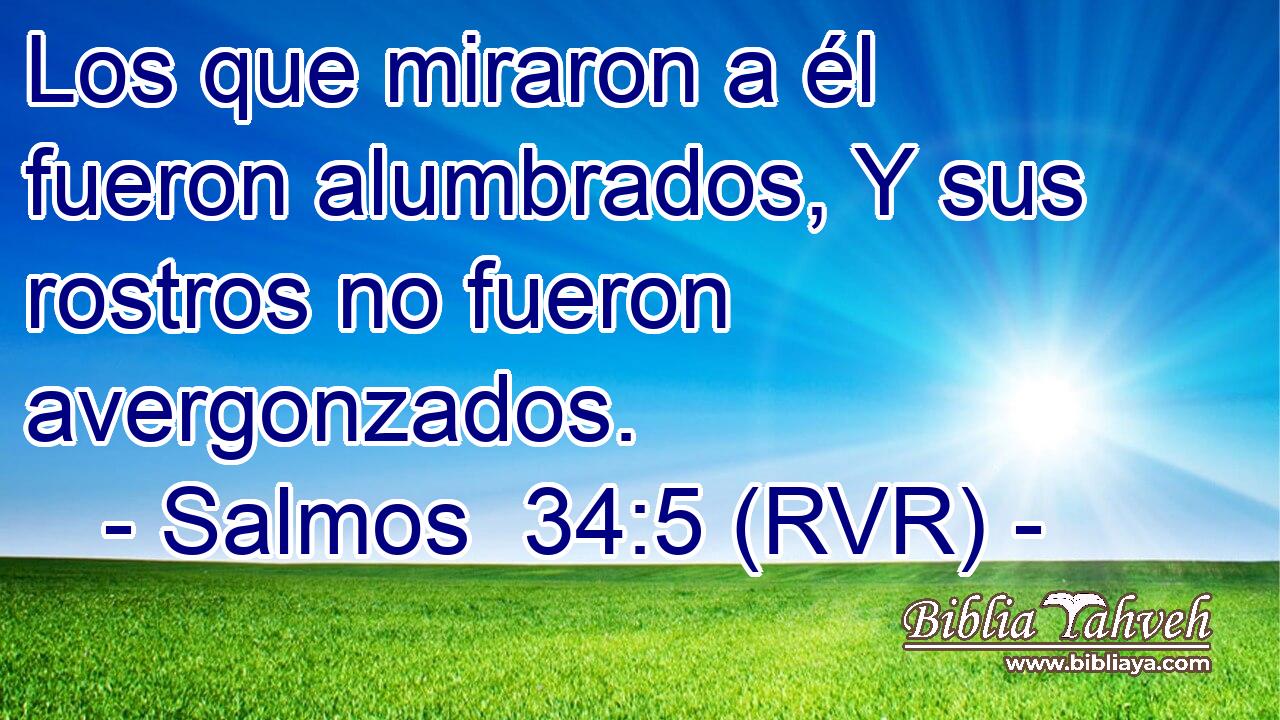 Los que miraron a él fueron alumbrados, Y sus rostros no fueron avergonzados.
