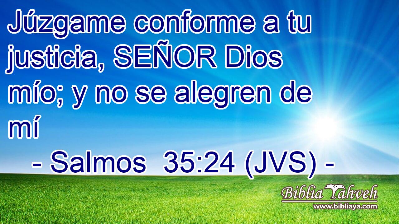 Júzgame conforme a tu justicia, SEÑOR Dios mío; y no se alegren de mí