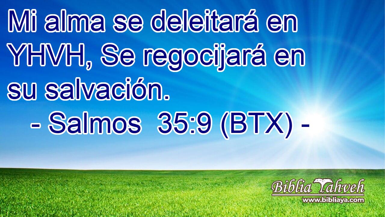 Mi alma se deleitará en YHVH, Se regocijará en su salvación.