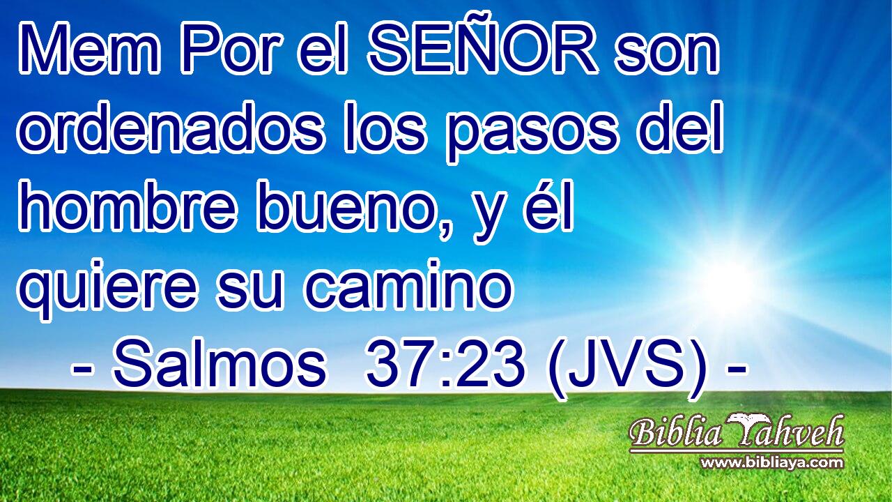 Mem Por el SEÑOR son ordenados los pasos del hombre bueno, y él quiere su camino
