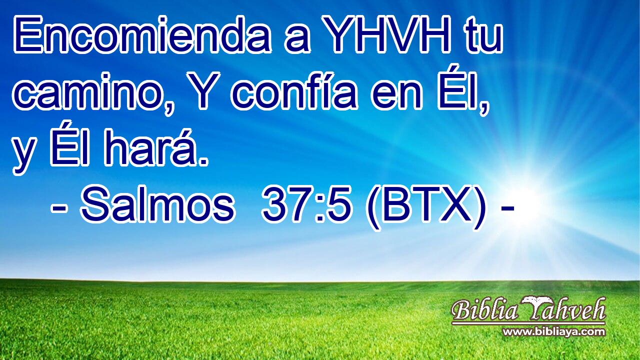 Encomienda a YHVH tu camino, Y confía en Él, y Él hará.