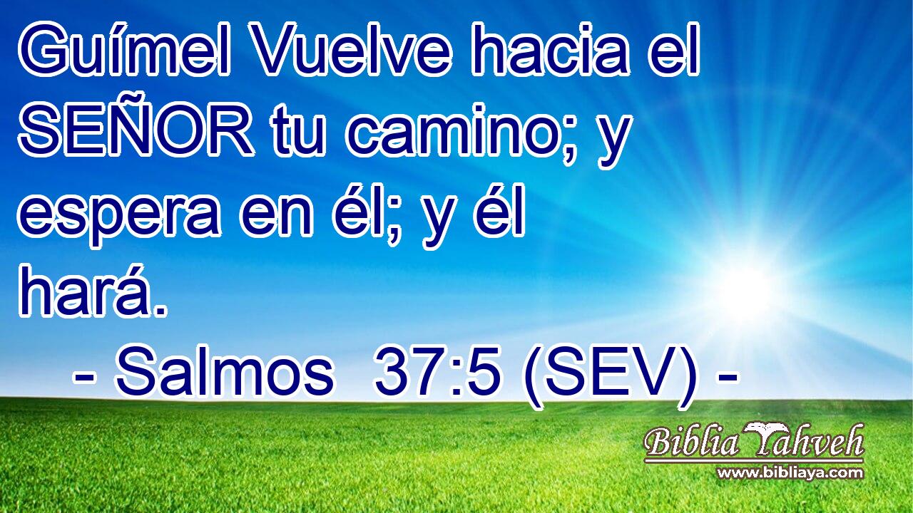 Guímel Vuelve hacia el SEÑOR tu camino; y espera en él; y él hará.