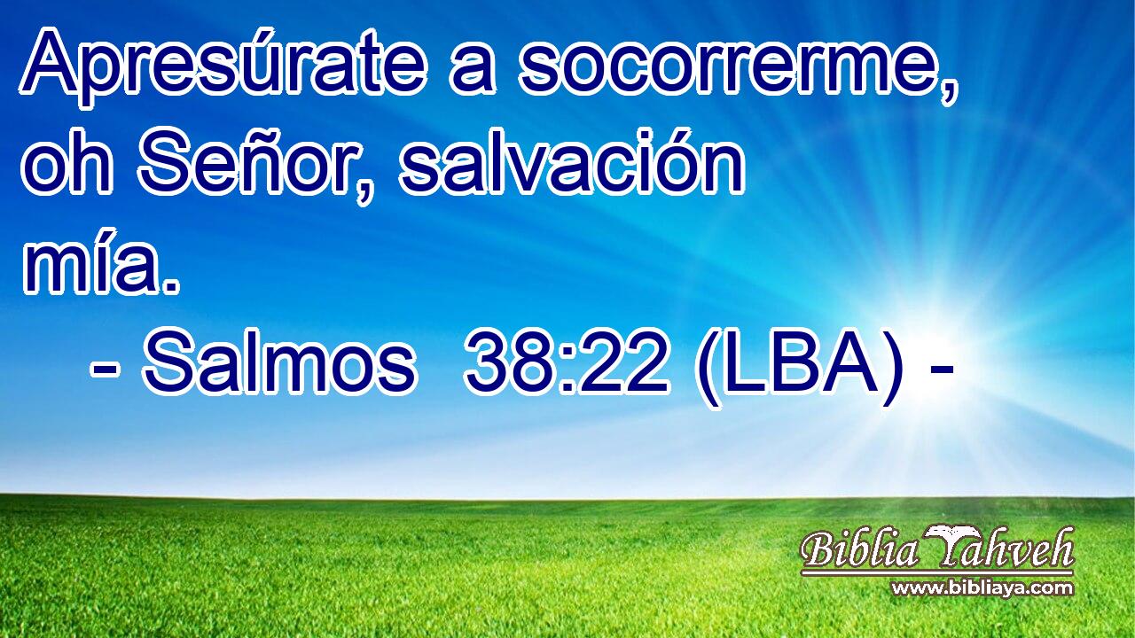 Apresúrate a socorrerme, oh Señor, salvación mía.