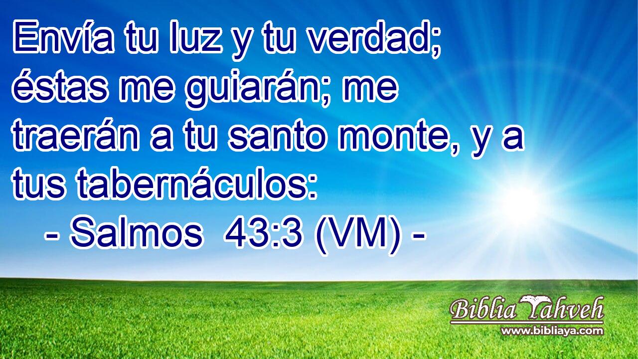  Envía tu luz y tu verdad; éstas me guiarán; me traerán a tu santo monte, y a tus tabernáculos: 