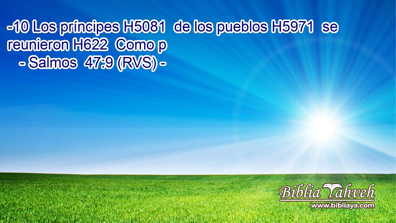 -10 Los príncipes H5081  de los pueblos H5971  se reunieron H622  Como p