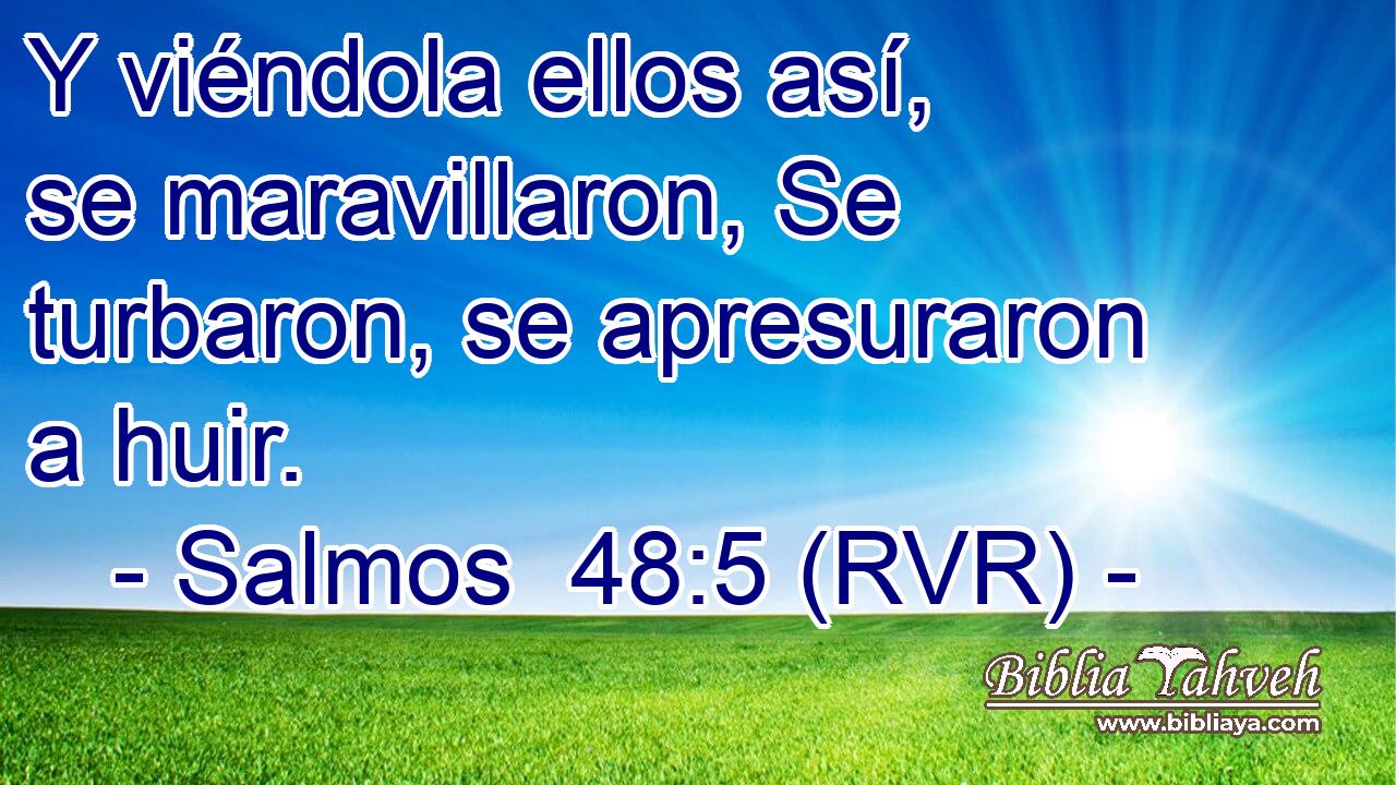 Y viéndola ellos así, se maravillaron, Se turbaron, se apresuraron a huir.