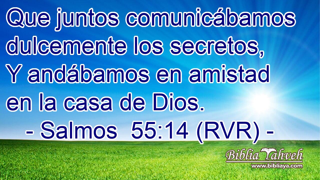 Que juntos comunicábamos dulcemente los secretos, Y andábamos en amistad en la casa de Dios.