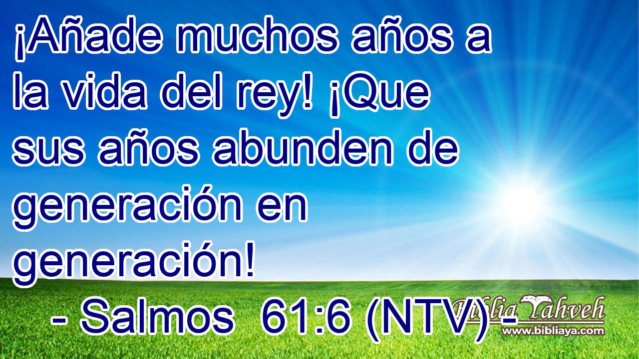 ¡Añade muchos años a la vida del rey! ¡Que sus años abunden de generación en generación!
