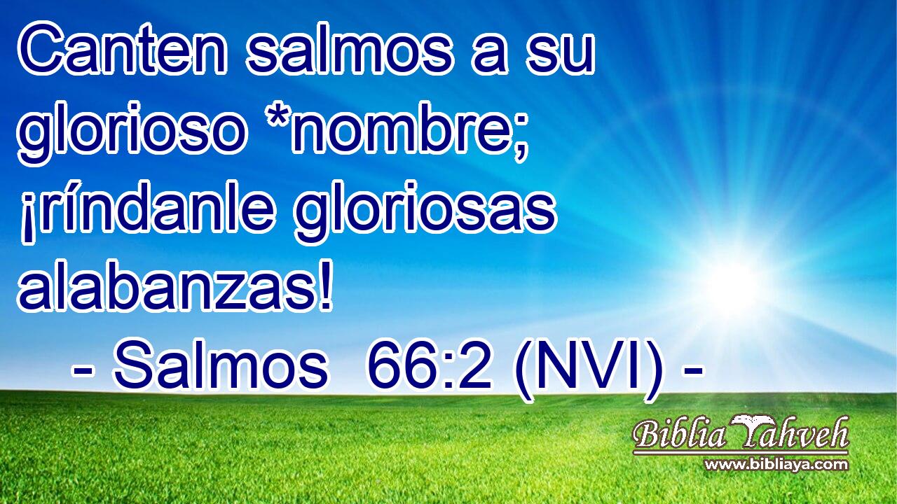  Canten salmos a su glorioso *nombre; ¡ríndanle gloriosas alabanzas! 