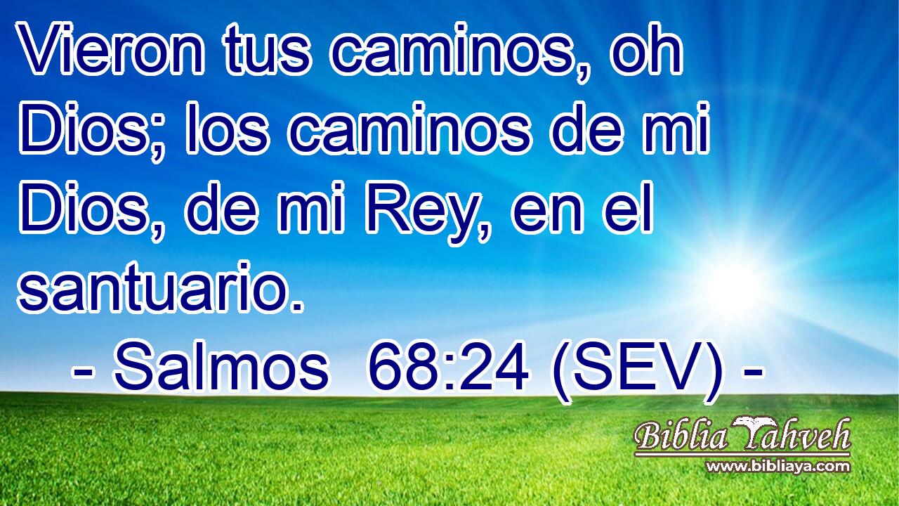 Vieron tus caminos, oh Dios; los caminos de mi Dios, de mi Rey, en el santuario.