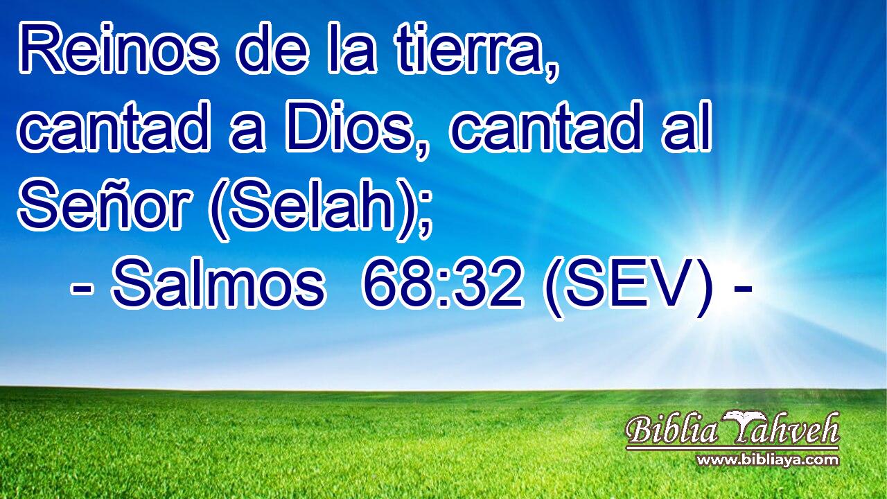 Reinos de la tierra, cantad a Dios, cantad al Señor (Selah);