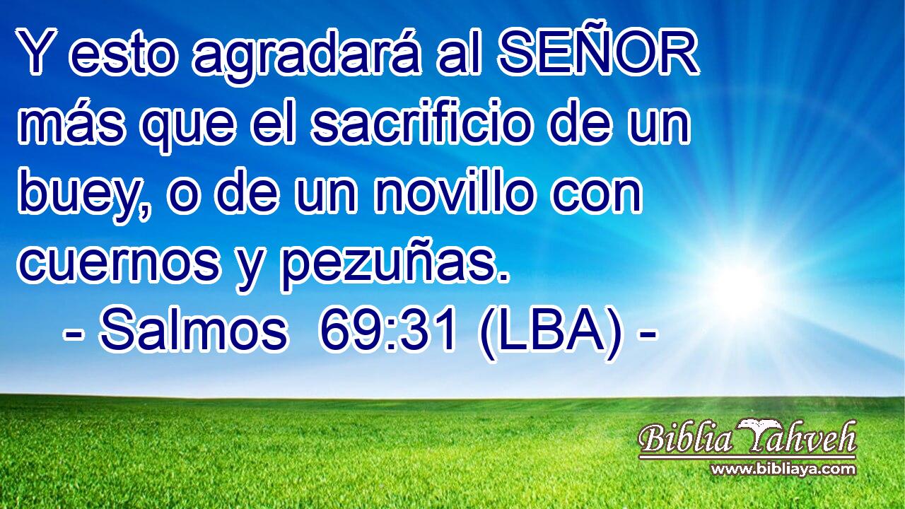 Y esto agradará al SEÑOR más que el sacrificio de un buey, o de un novillo con cuernos y pezuñas.