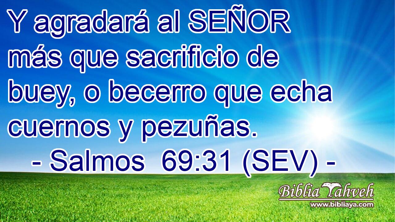 Y agradará al SEÑOR más que sacrificio de buey, o becerro que echa cuernos y pezuñas.