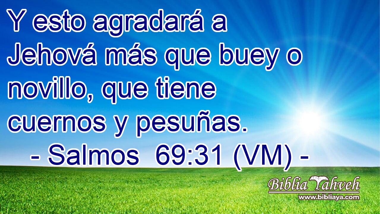  Y esto agradará a Jehová más que buey o novillo, que tiene cuernos y pesuñas. 