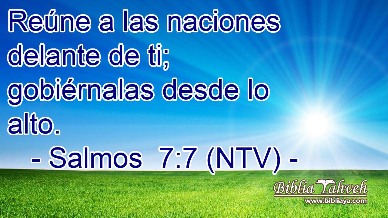 Reúne a las naciones delante de ti; gobiérnalas desde lo alto.