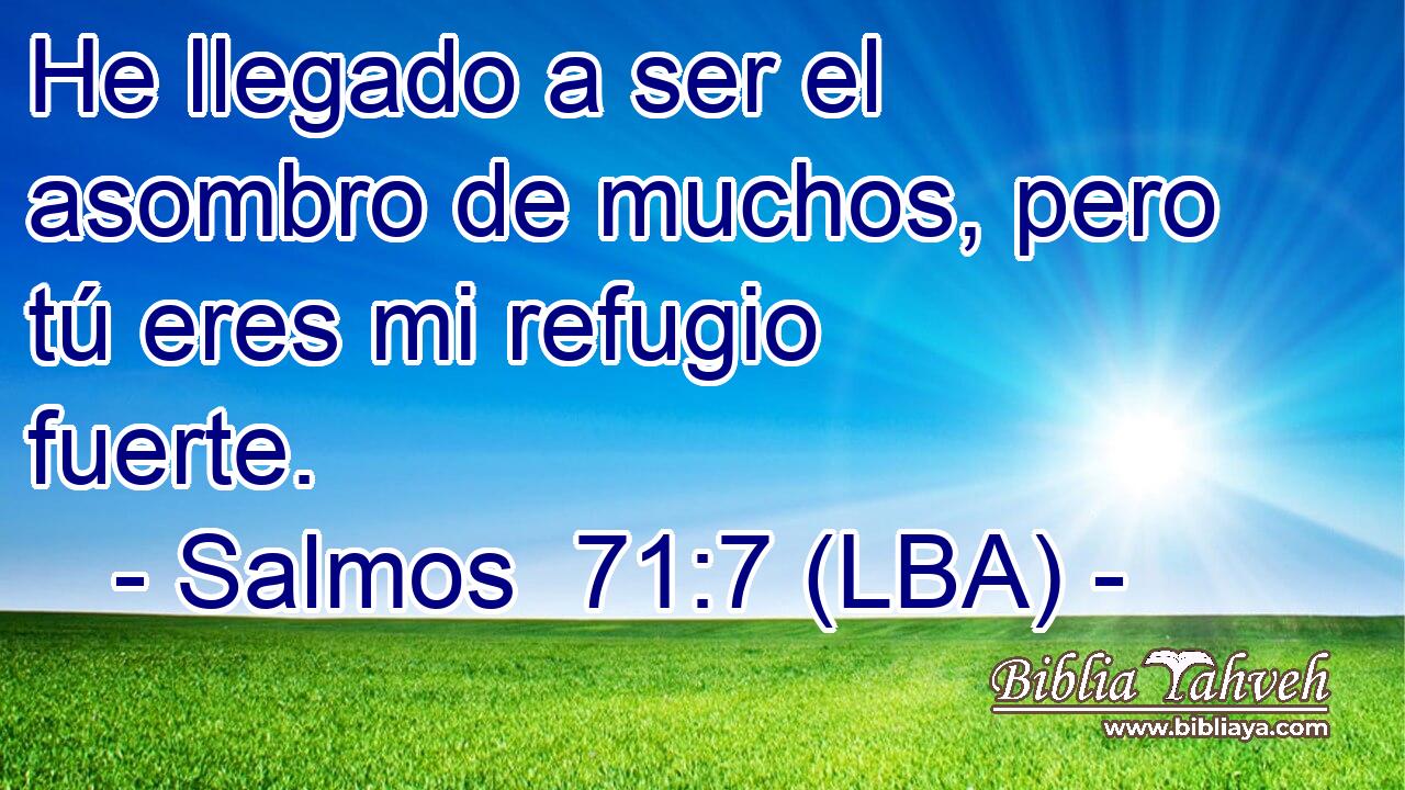 He llegado a ser el asombro de muchos, pero tú eres mi refugio fuerte.