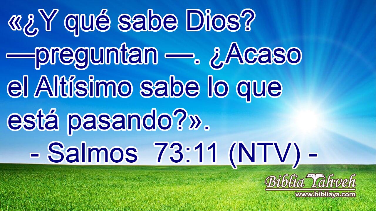 «¿Y qué sabe Dios? —preguntan —. ¿Acaso el Altísimo sabe lo que está pasando?».