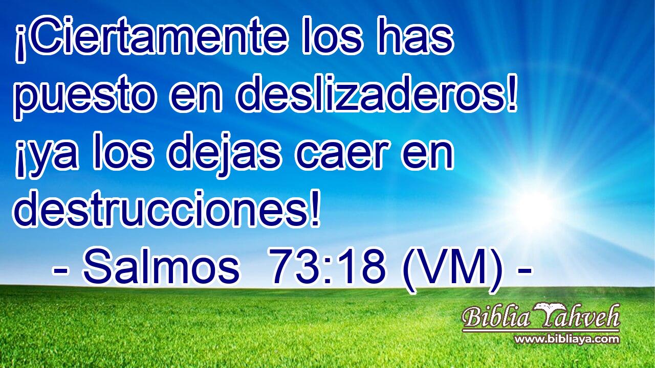  ¡Ciertamente los has puesto en deslizaderos! ¡ya los dejas caer en destrucciones! 