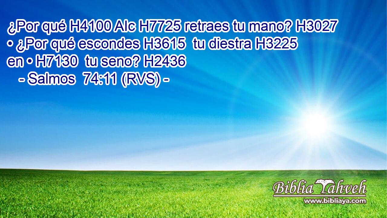 ¿Por qué H4100 AIc H7725 retraes tu mano? H3027  • ¿Por qué escondes H3615  tu diestra H3225  en • H7130  tu seno? H2436  
