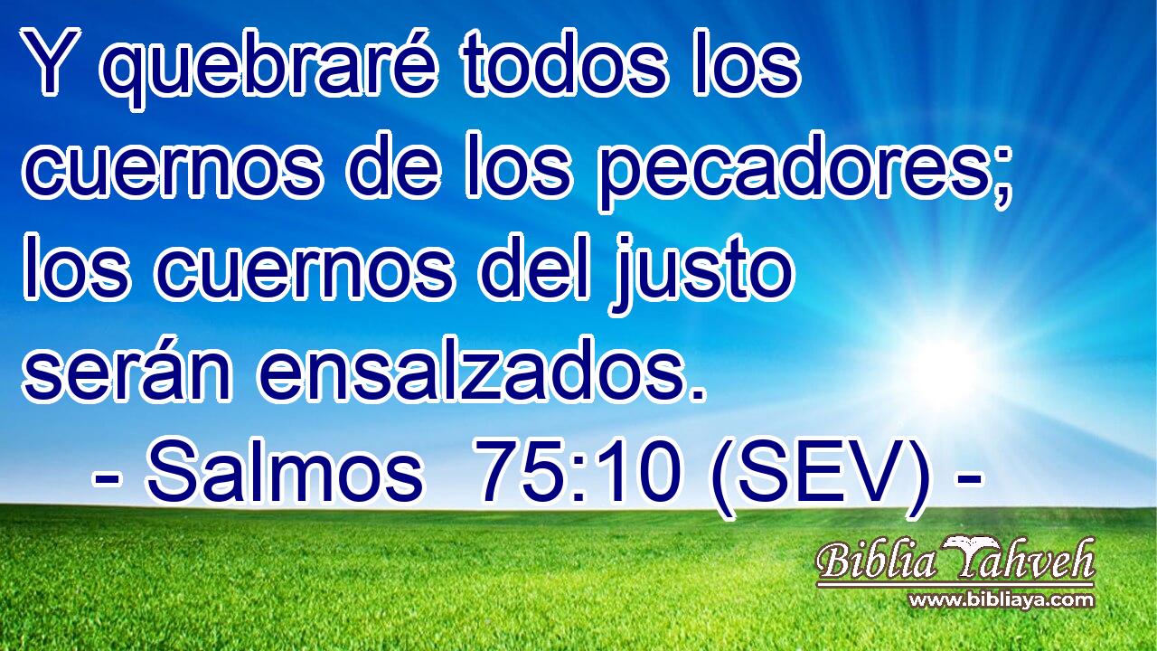 Y quebraré todos los cuernos de los pecadores; los cuernos del justo serán ensalzados.