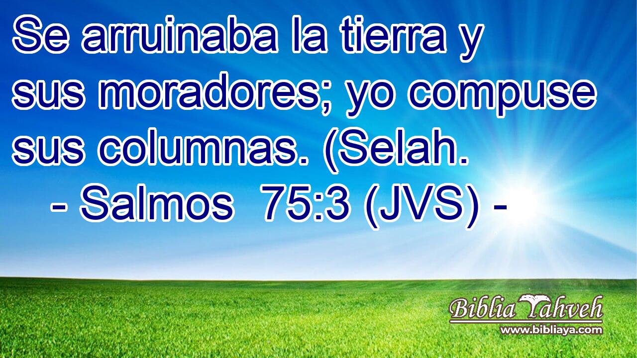 Se arruinaba la tierra y sus moradores; yo compuse sus columnas. (Selah.