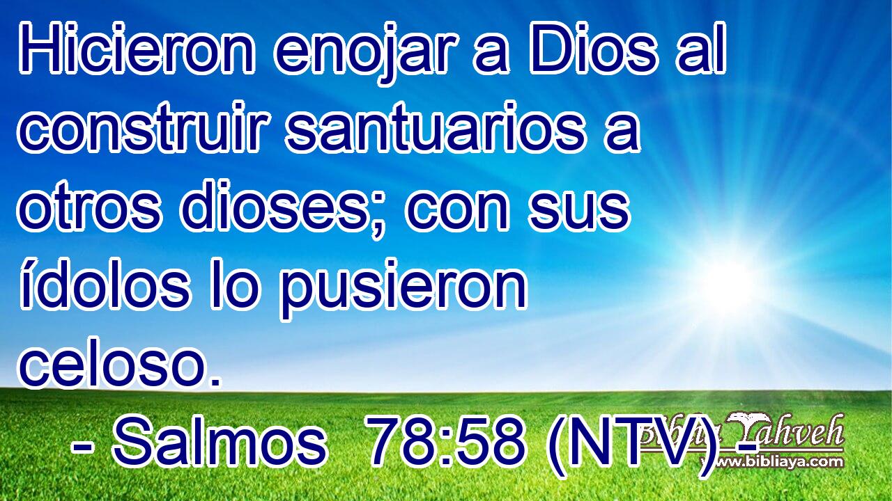 Hicieron enojar a Dios al construir santuarios a otros dioses; con sus ídolos lo pusieron celoso.