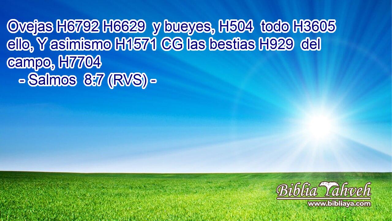Ovejas H6792 H6629  y bueyes, H504  todo H3605  ello, Y asimismo H1571 CG las bestias H929  del campo, H7704  