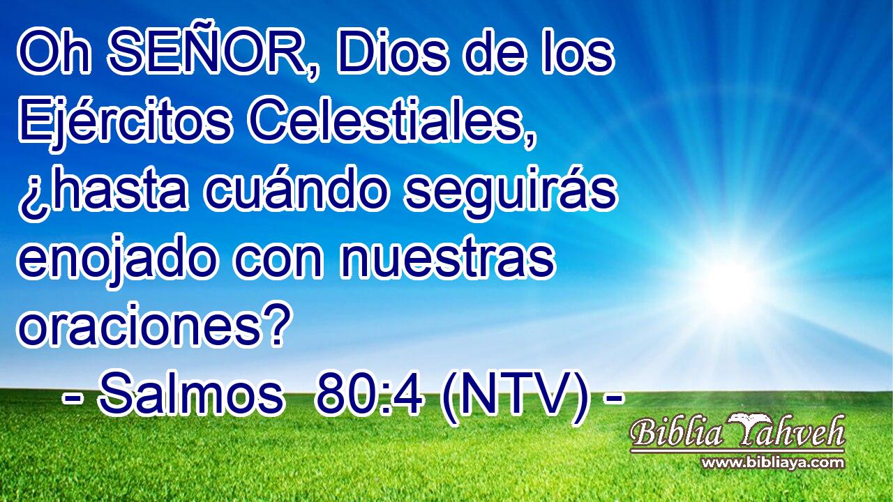 Oh SEÑOR, Dios de los Ejércitos Celestiales, ¿hasta cuándo seguirás enojado con nuestras oraciones?