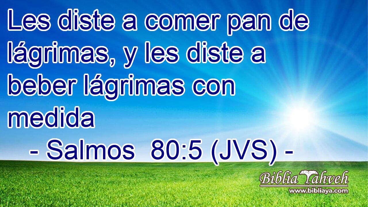 Les diste a comer pan de lágrimas, y les diste a beber lágrimas con medida