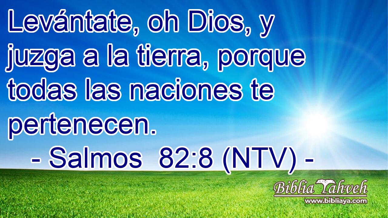 Levántate, oh Dios, y juzga a la tierra, porque todas las naciones te pertenecen.