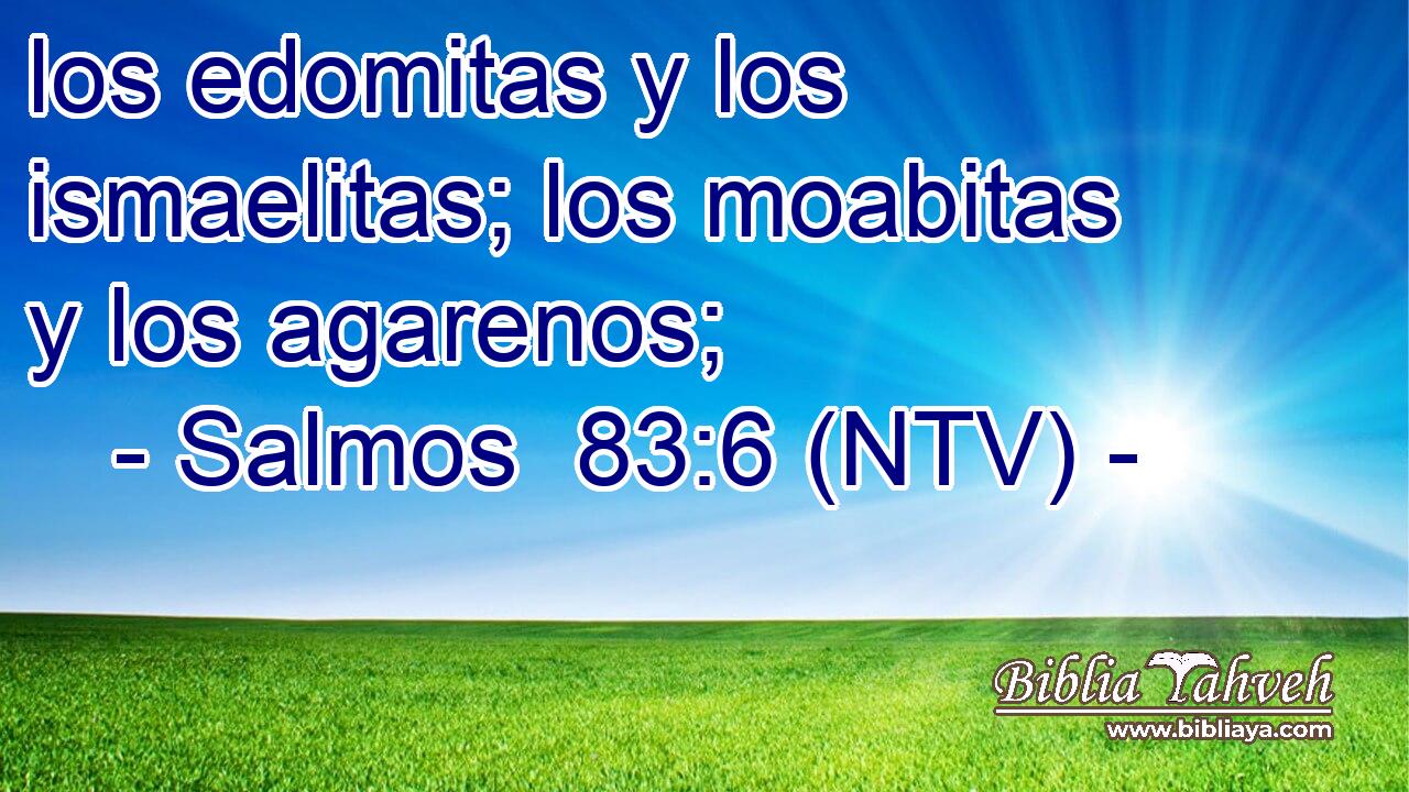 los edomitas y los ismaelitas; los moabitas y los agarenos;