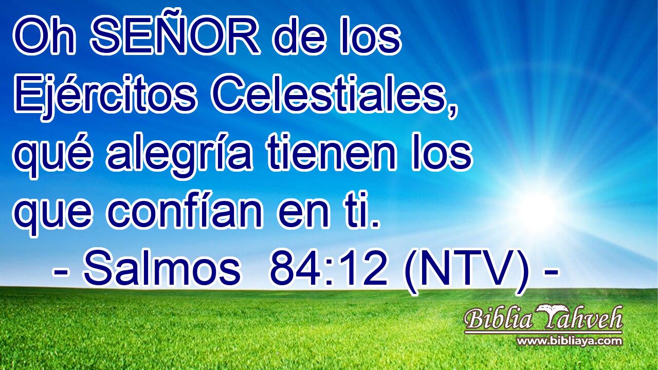 Oh SEÑOR de los Ejércitos Celestiales, qué alegría tienen los que confían en ti.