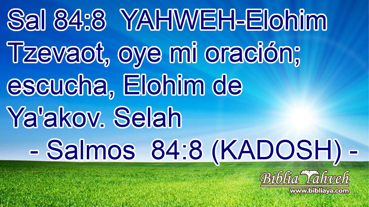  YAHWEH-Elohim Tzevaot, oye mi oración; escucha, Elohim de Ya'akov. Selah 