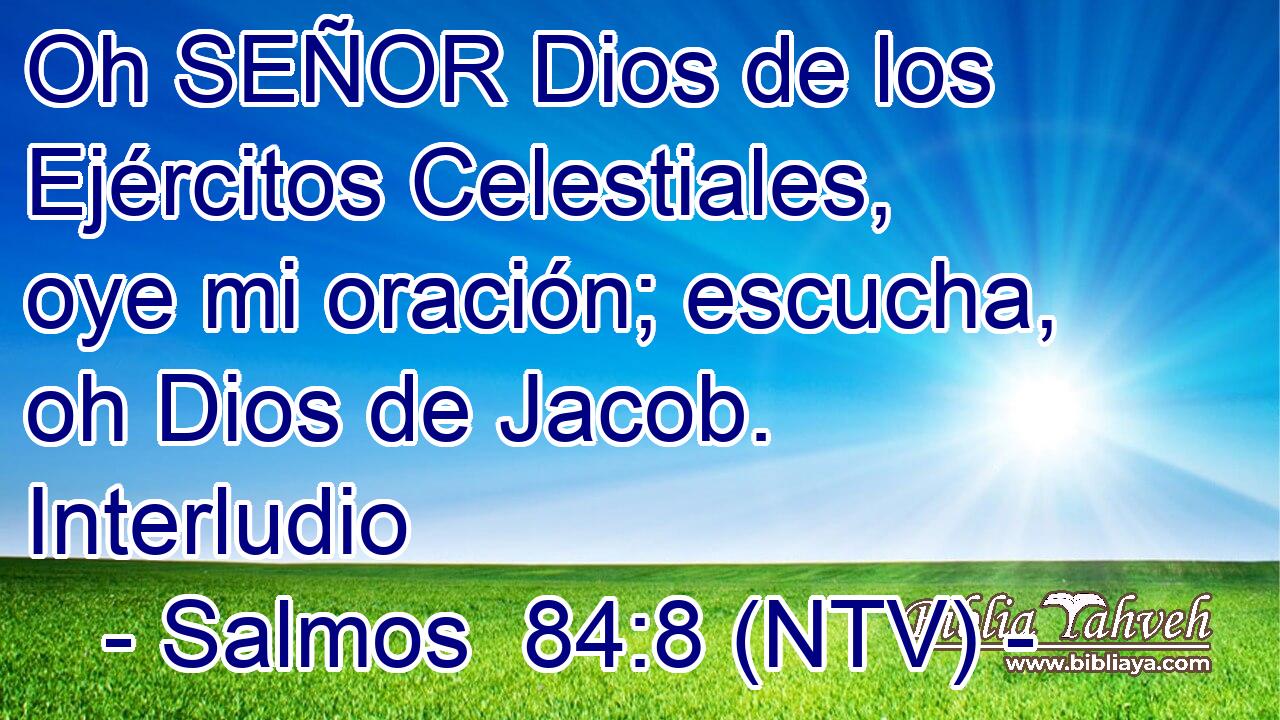 Oh SEÑOR Dios de los Ejércitos Celestiales, oye mi oración; escucha, oh Dios de Jacob. Interludio