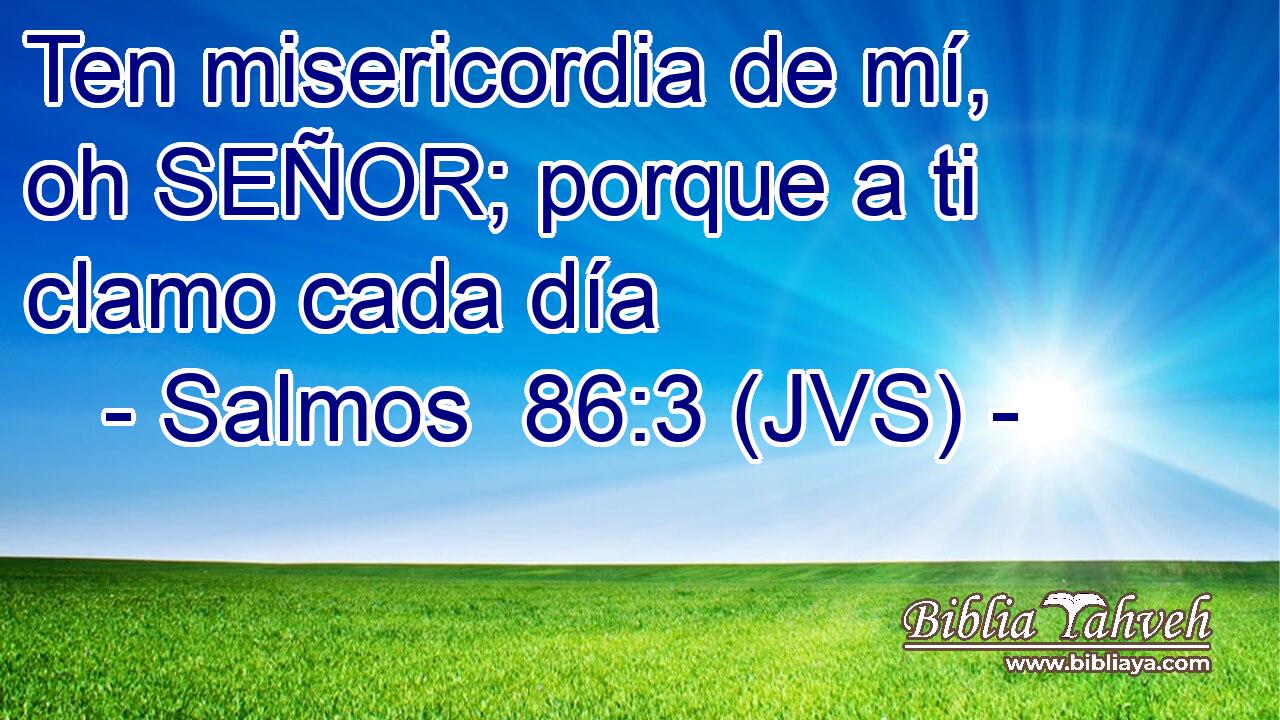Ten misericordia de mí, oh SEÑOR; porque a ti clamo cada día
