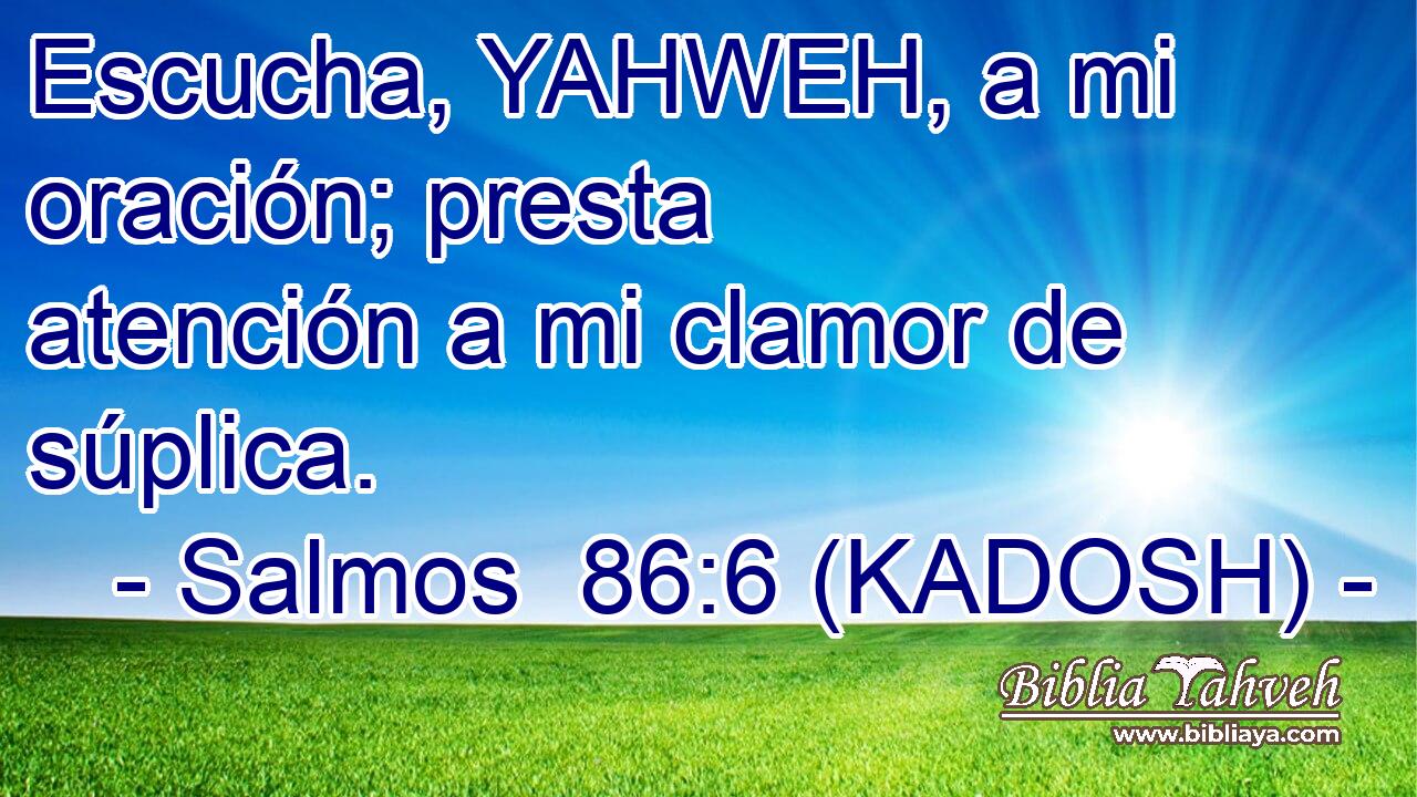  Escucha, YAHWEH, a mi oración; presta atención a mi clamor de súplica. 