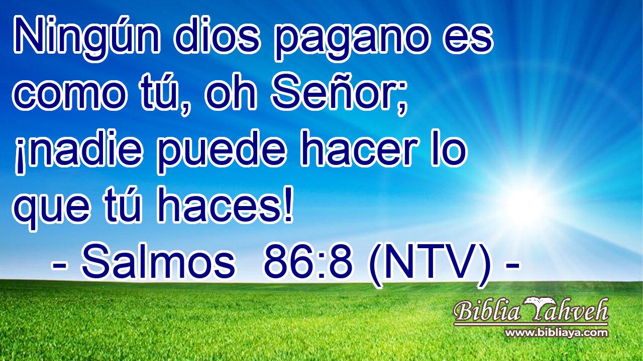 Ningún dios pagano es como tú, oh Señor; ¡nadie puede hacer lo que tú haces!