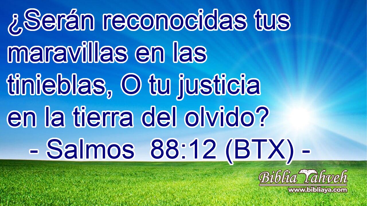 ¿Serán reconocidas tus maravillas en las tinieblas, O tu justicia en la tierra del olvido?