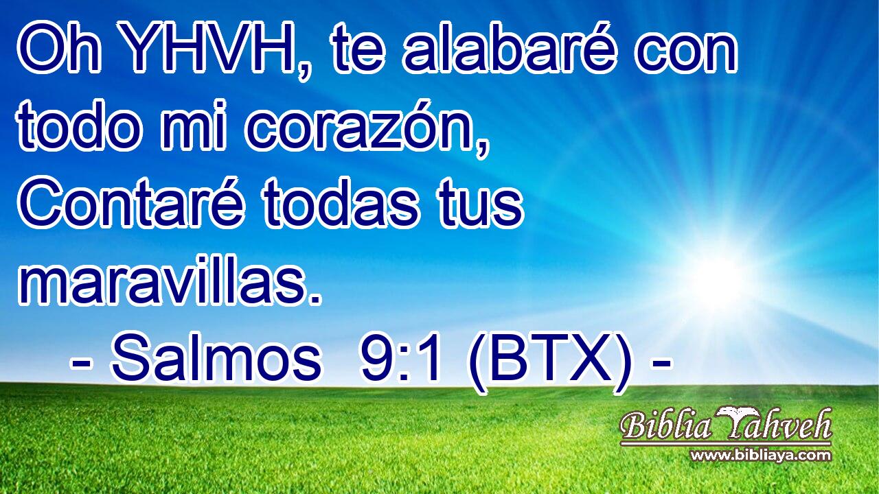 Oh YHVH, te alabaré con todo mi corazón, Contaré todas tus maravillas.